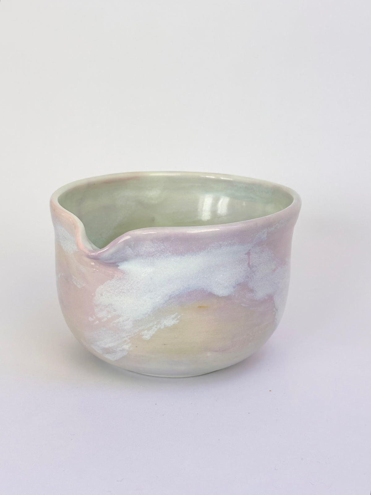 The Impressionist Matcha Bowl in Rosewater, large - available on 10/4