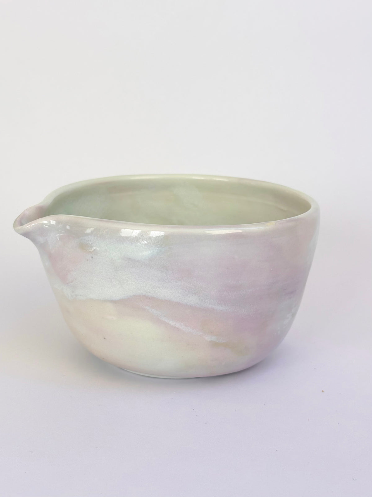 The Impressionist Matcha Bowl in Rosewater, small - available on 10/4