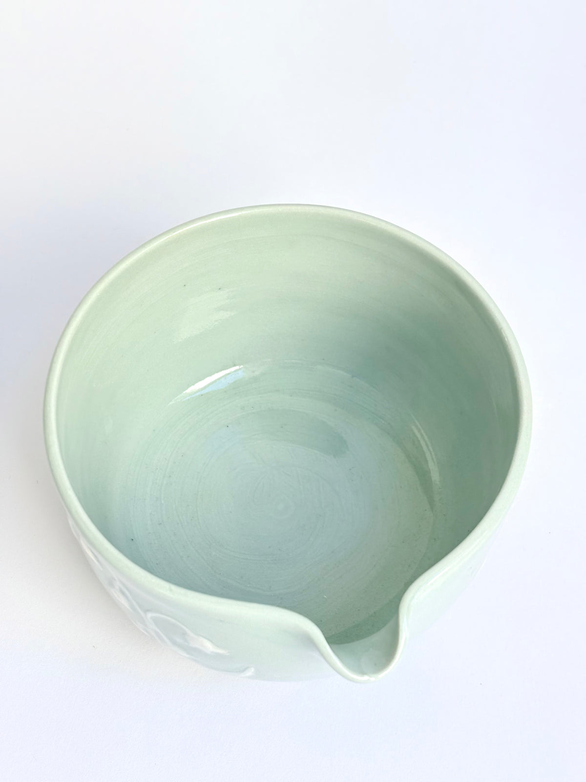 Lily of the Valley Hand Carved Matcha Bowl - available on 10/4